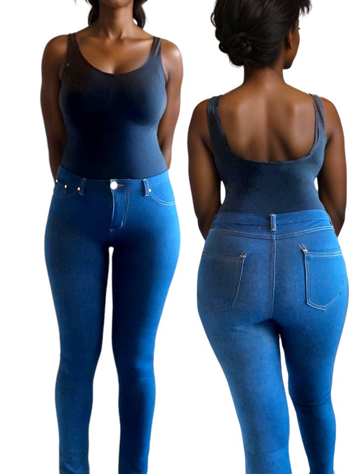 JP2754-Jean Legging /Jeggings With Zipper for wholesale by India Batik