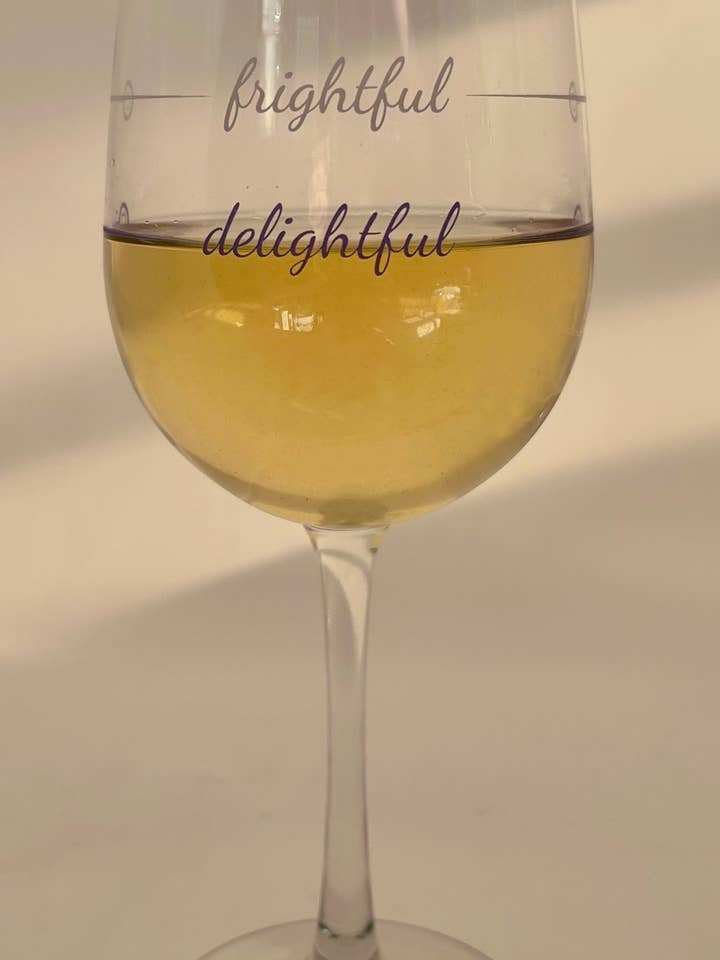 Stem Wine Glass | Delightful / Frightful for wholesale by Pourtions Just Right