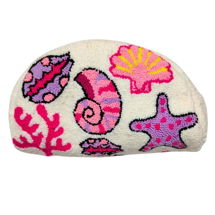 Kosmetiktasche mit Muschelmotiv für den Großhandel von LE POM POM