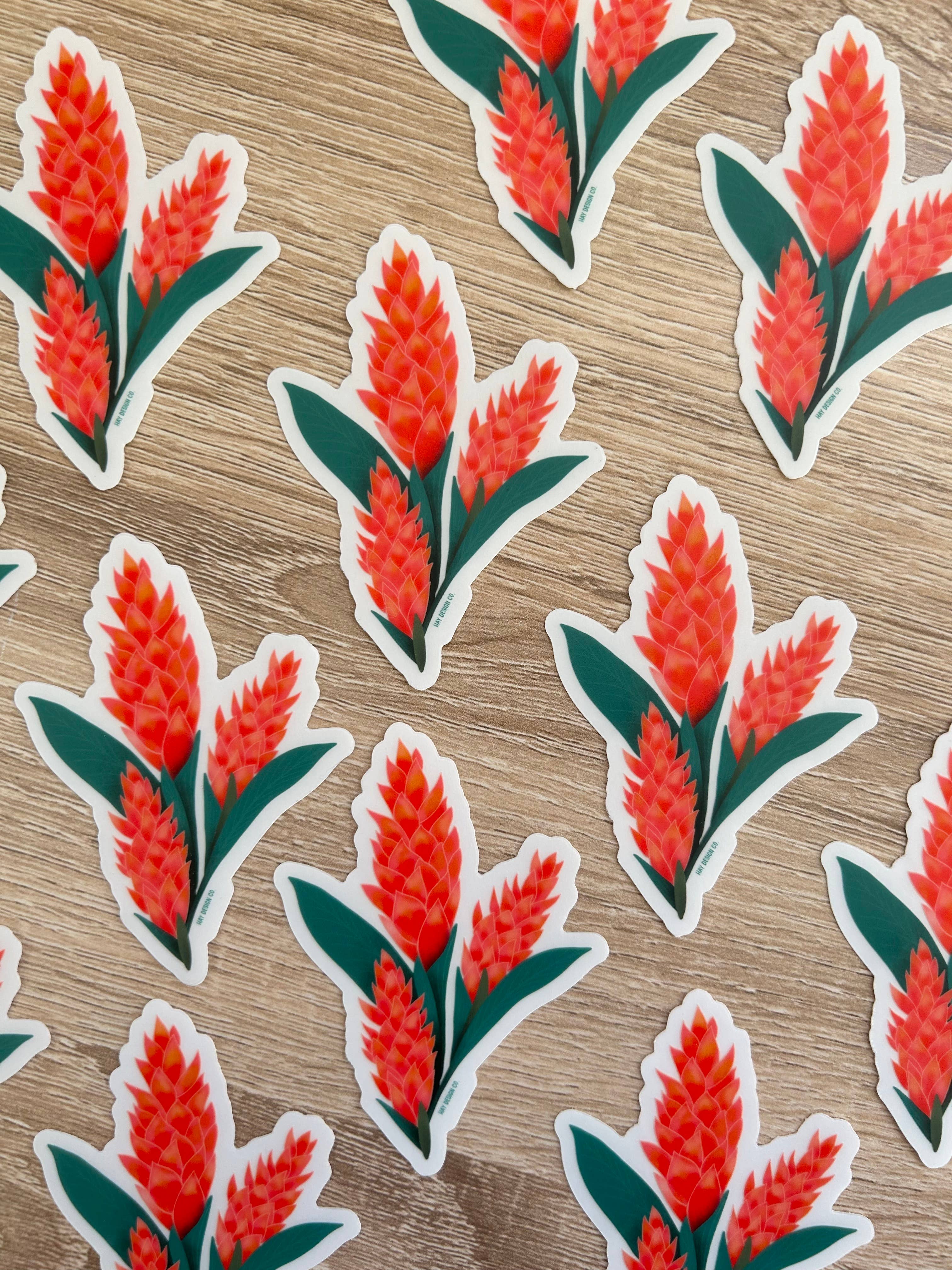 Hay Design Co. - Wholesale Sticker - Awapuhi Sticker | Hawaiian Ginger Sticker2