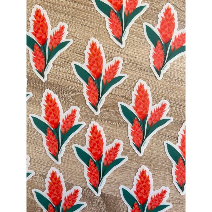Hay Design Co. - Wholesale Sticker - Awapuhi Sticker | Hawaiian Ginger Sticker2