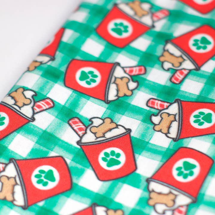 Wet Nosed Pup - Wholesale Pet Bandana - Dog - Peppermint Christmas Starbucks Pet Bandana3
