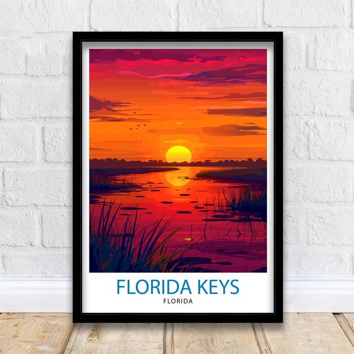 Florida Keys Plakat for engroshandel hos InkNPrintz