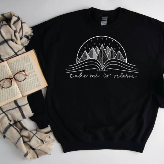 Take Me To Velaris // ACOTAR Sweat Shirt // Sarah J Maas // Bibliophile Sweatshirt for wholesale by LizzyBDoodles