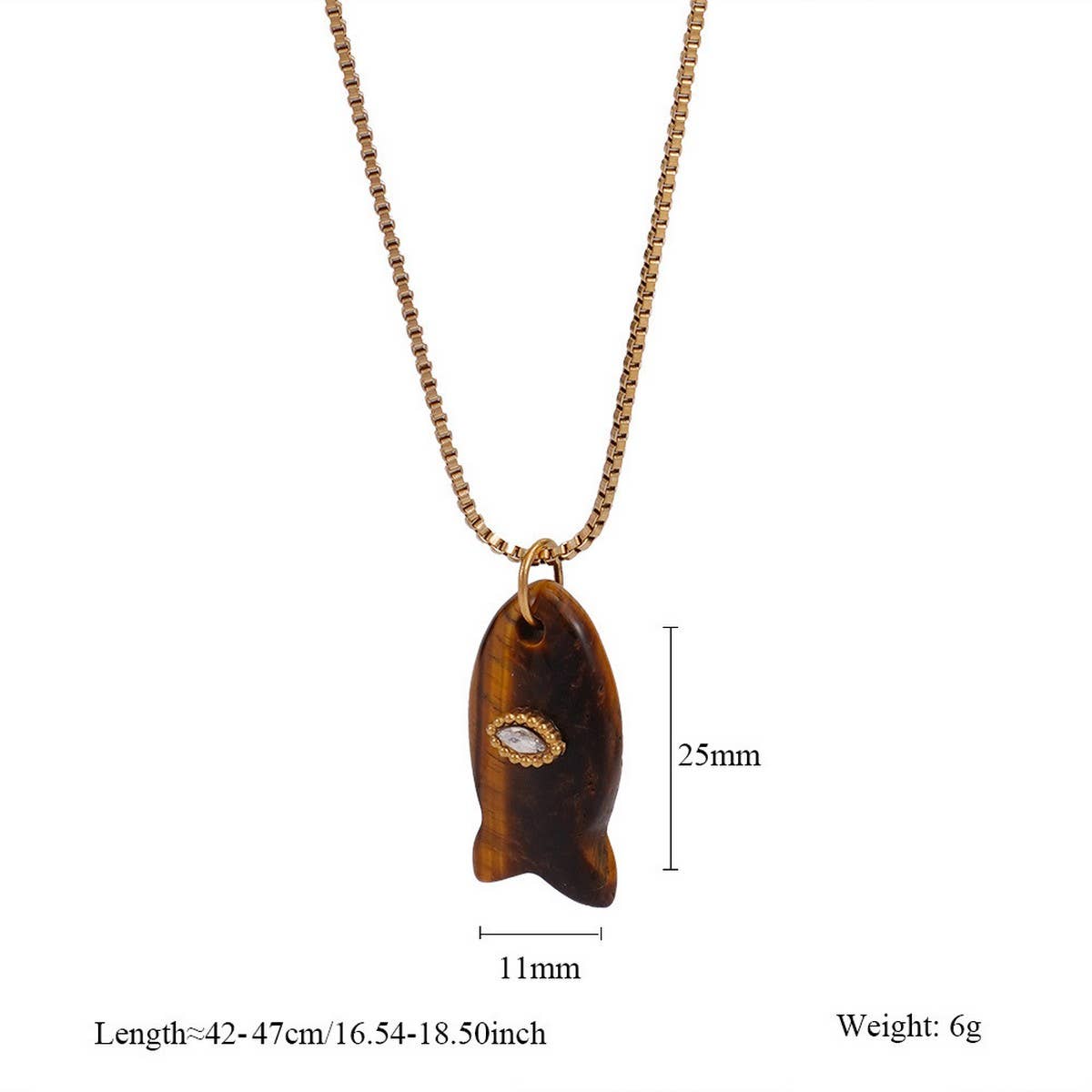 ACCITY - Wholesale Pendant/Charm Necklace - Minimal Fish Pendant Necklace for Beach_CWMM75247