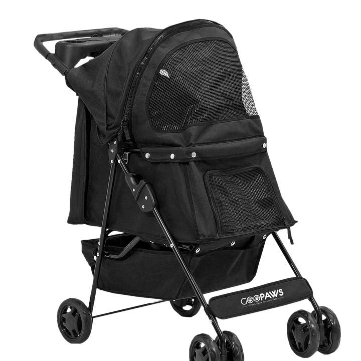 GOOPAWS 4-Wheel Promenade Pet Stroller for Small Dogs Cats, Black, 36'' and other Purchase Wholesale pet stroller. Free Returns & Net 60 Terms on Faire trending on Faire.