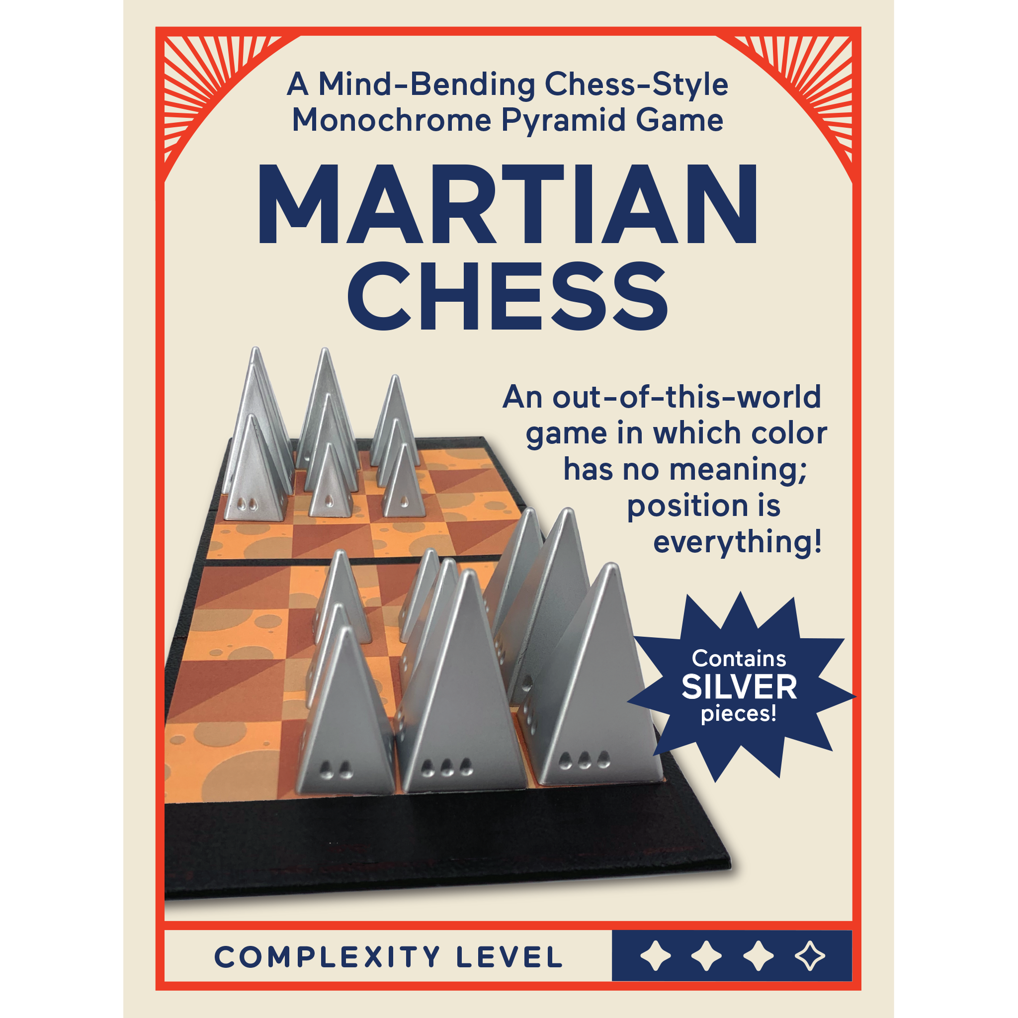 Looney Labs - Wholesale Board Game - Martian Chess - Limited Edition Silver2