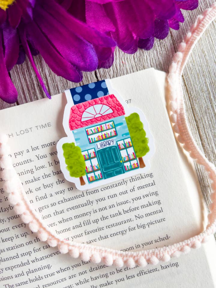 Library Magnetic Bookmark for wholesale by Emily Cromwell Designs