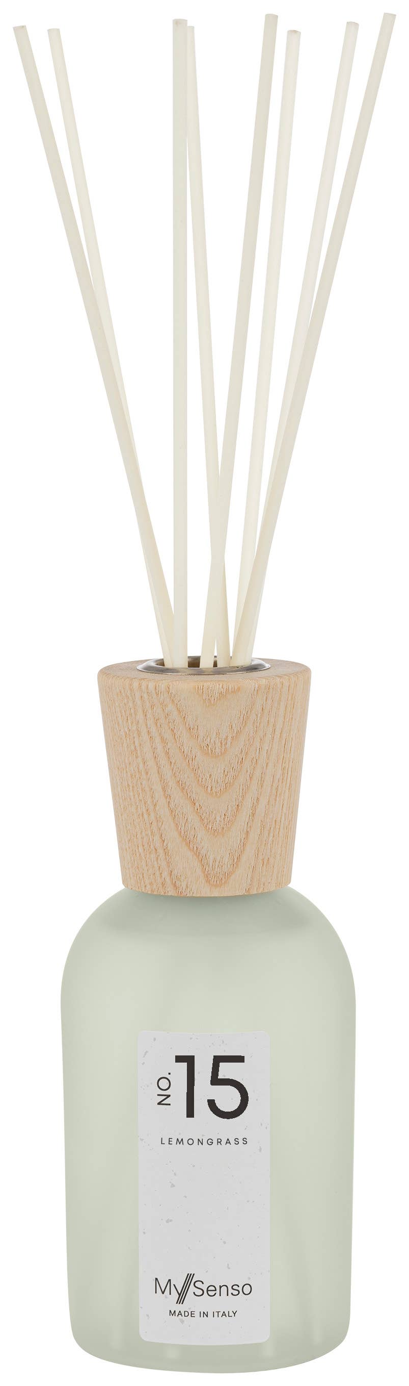 MySenso – Engroshandel Duftolie med pinde – MySenso duftspreder 240 ml N°15 Citrongræs, duft fra Italien2
