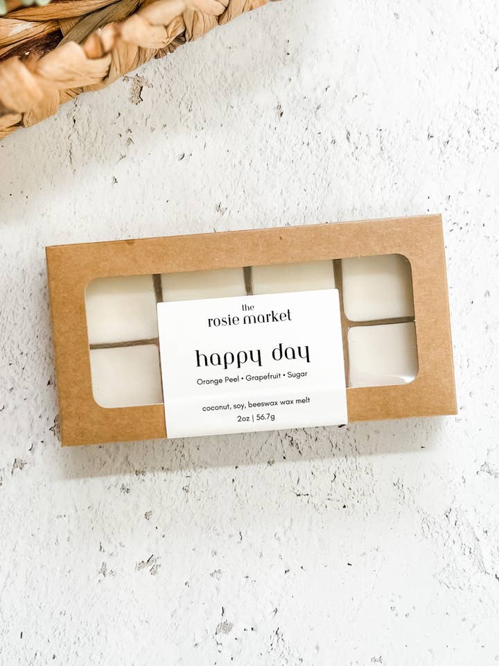 Happy Day Wax Melts for wholesale by The Rosie Market