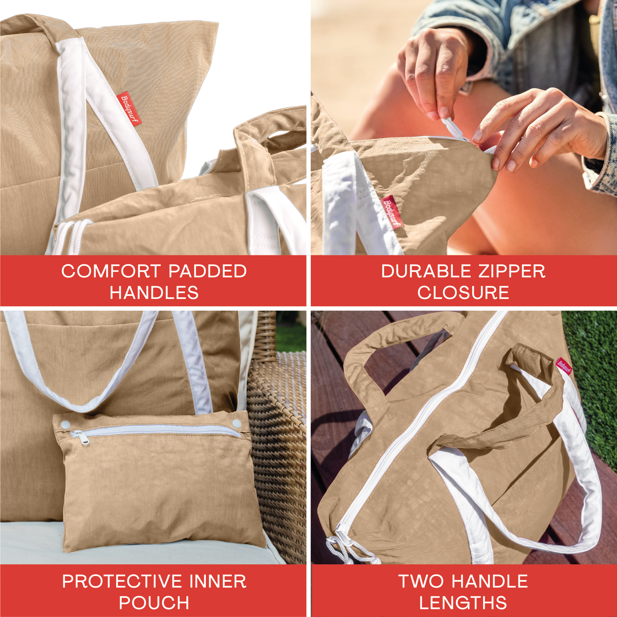 Bodysurf – Saco de praia por atacado – Bolsa de Praia Impermeável Extra Grande em Nylon Ripstop5