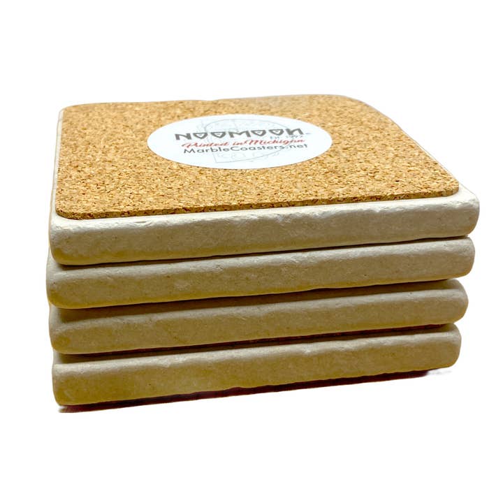 Noomoon - Wholesale Coasters - The River is my Happy Place Stone Coaster "Add Your River"