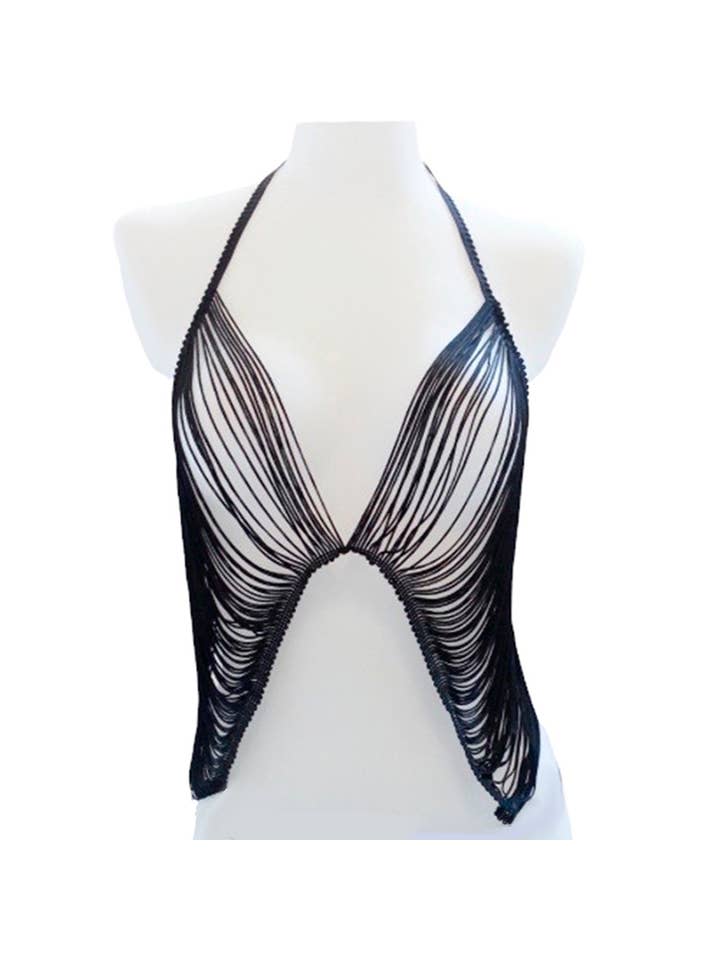 fishbelly - Wholesale Bralette - Women's - Lexi fringe burlesque bralette