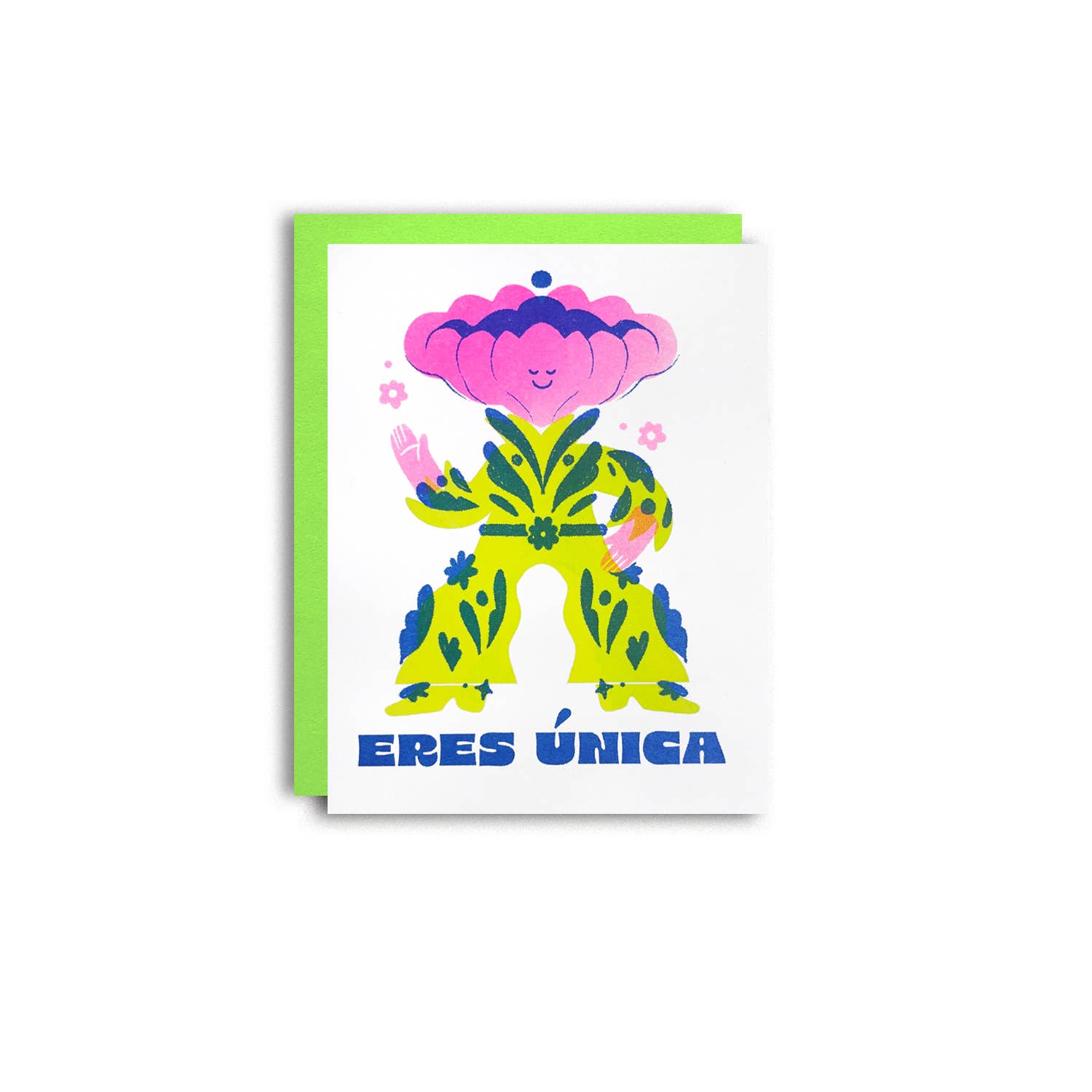 Pier Six Press - Wholesale Gewone wenskaart - Eres Unica - Risograafkaart in de Spaanse taal2