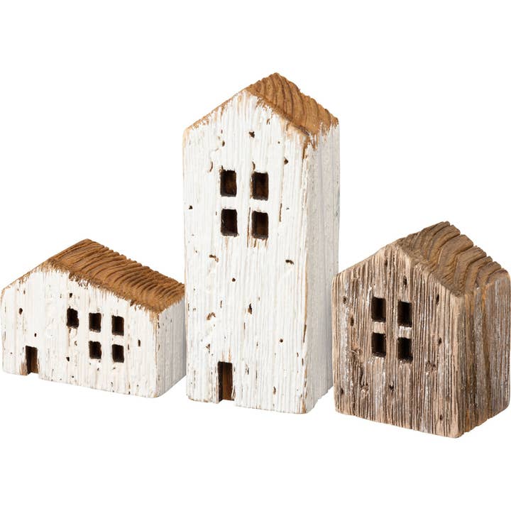 Rustic Houses Sitter Set for wholesale by Primitives by Kathy