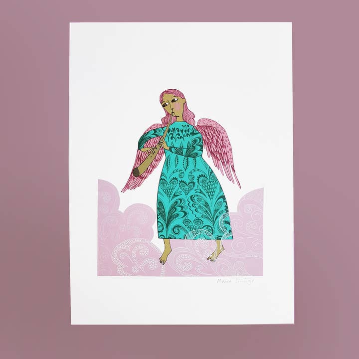 Cornett Angel-print voor wholesale door Lush Designs