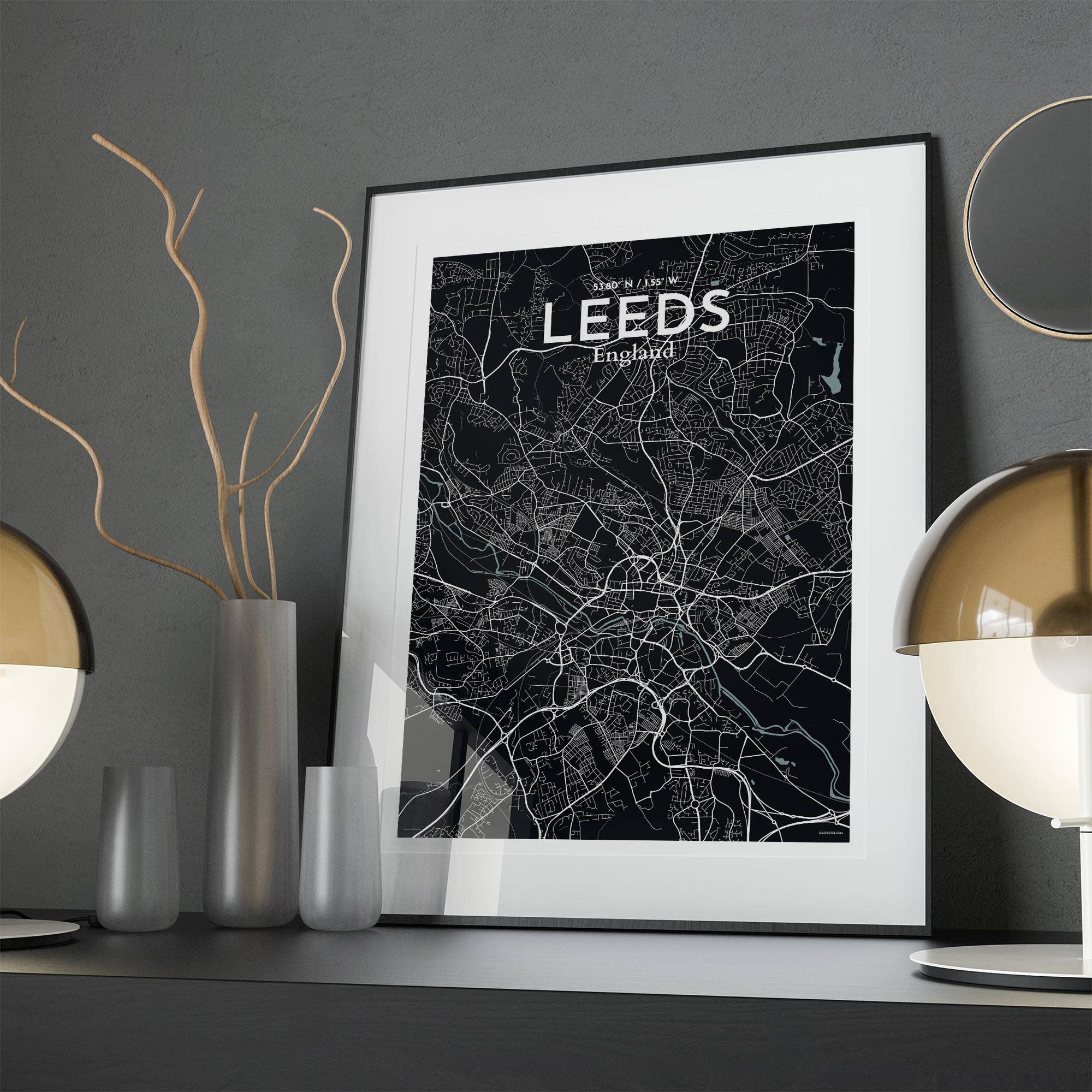 OurPoster.com – wholesale Poster – Leeds karta affisch190