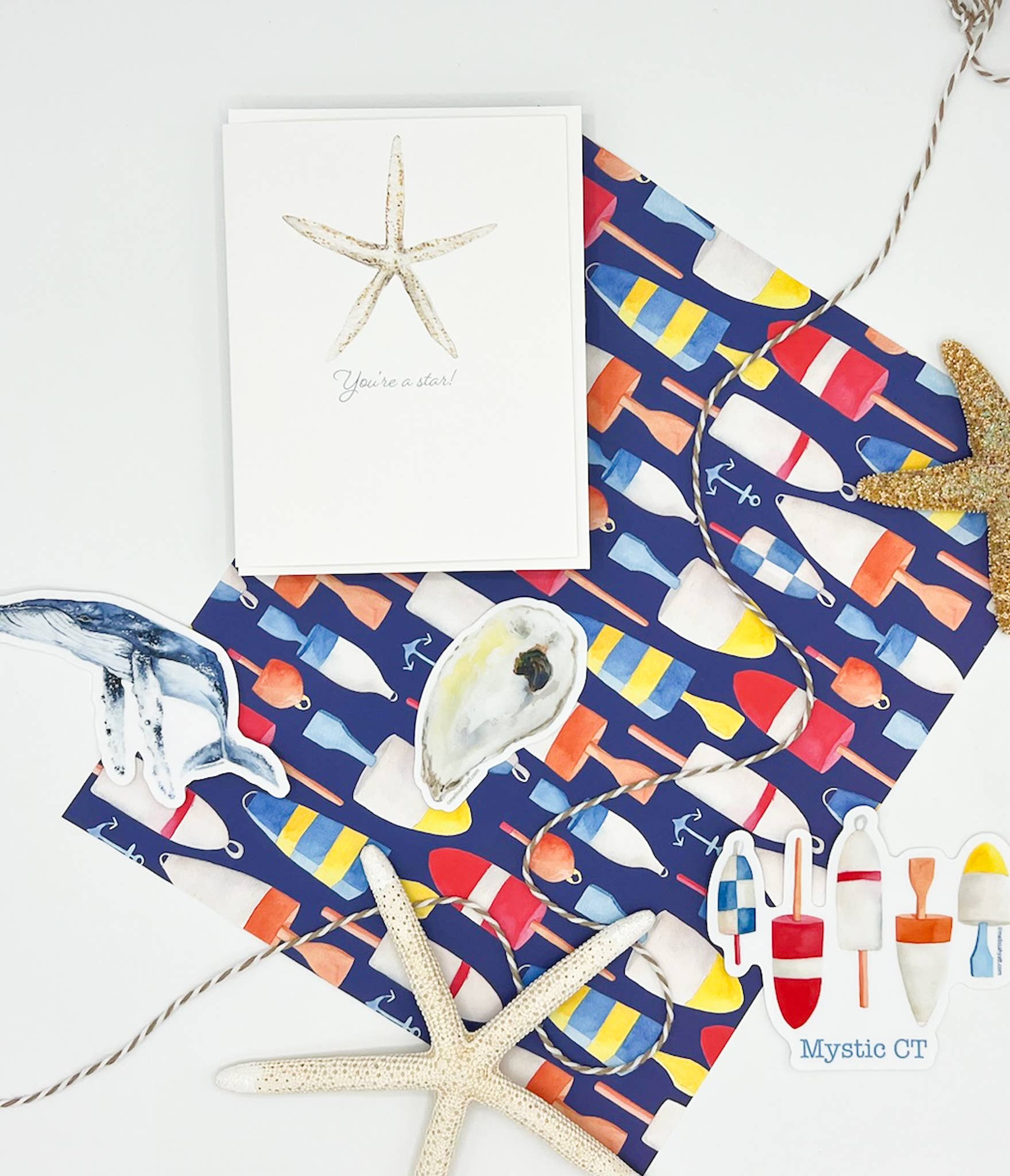 Melissa Hyatt - Wholesale Sticker - "Humpback Whale" Coastal Watercolor Sticker3