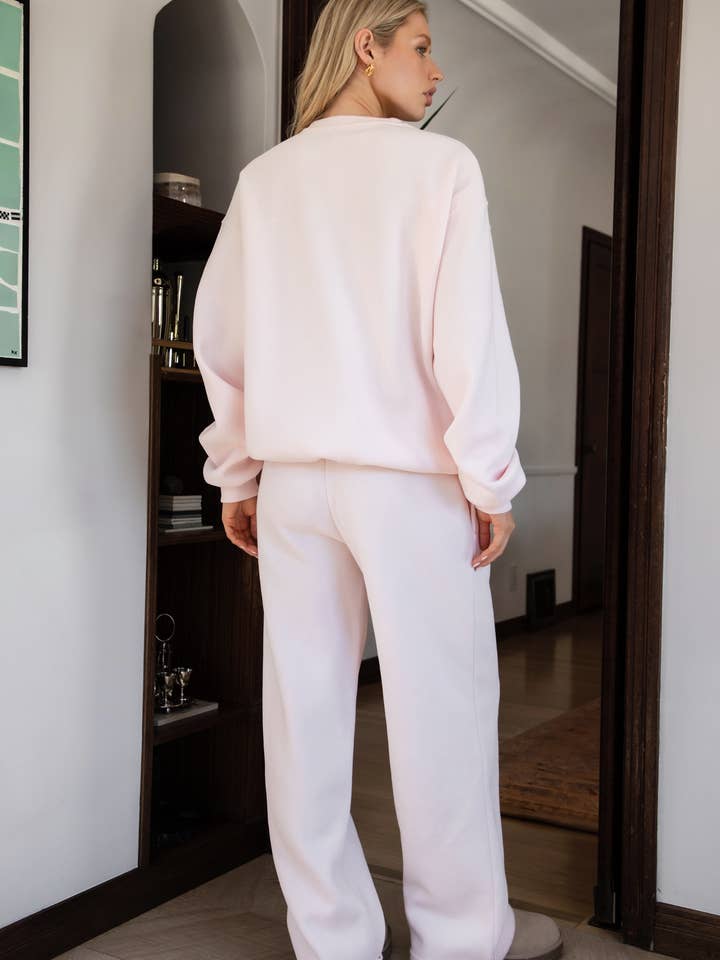 TICTOC - Wholesale Athletic Sweatpants/Joggers - Women's - LANI Cloud Fleece Wide Leg Sweatpants Stretch Waist & Pocket30