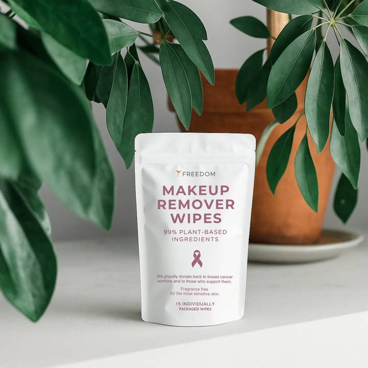 FREEDOM Natural - Wholesale Deodorant - Women's - 100% Sustainable Makeup Remover Wipes - Case of 1 - 12 Units1