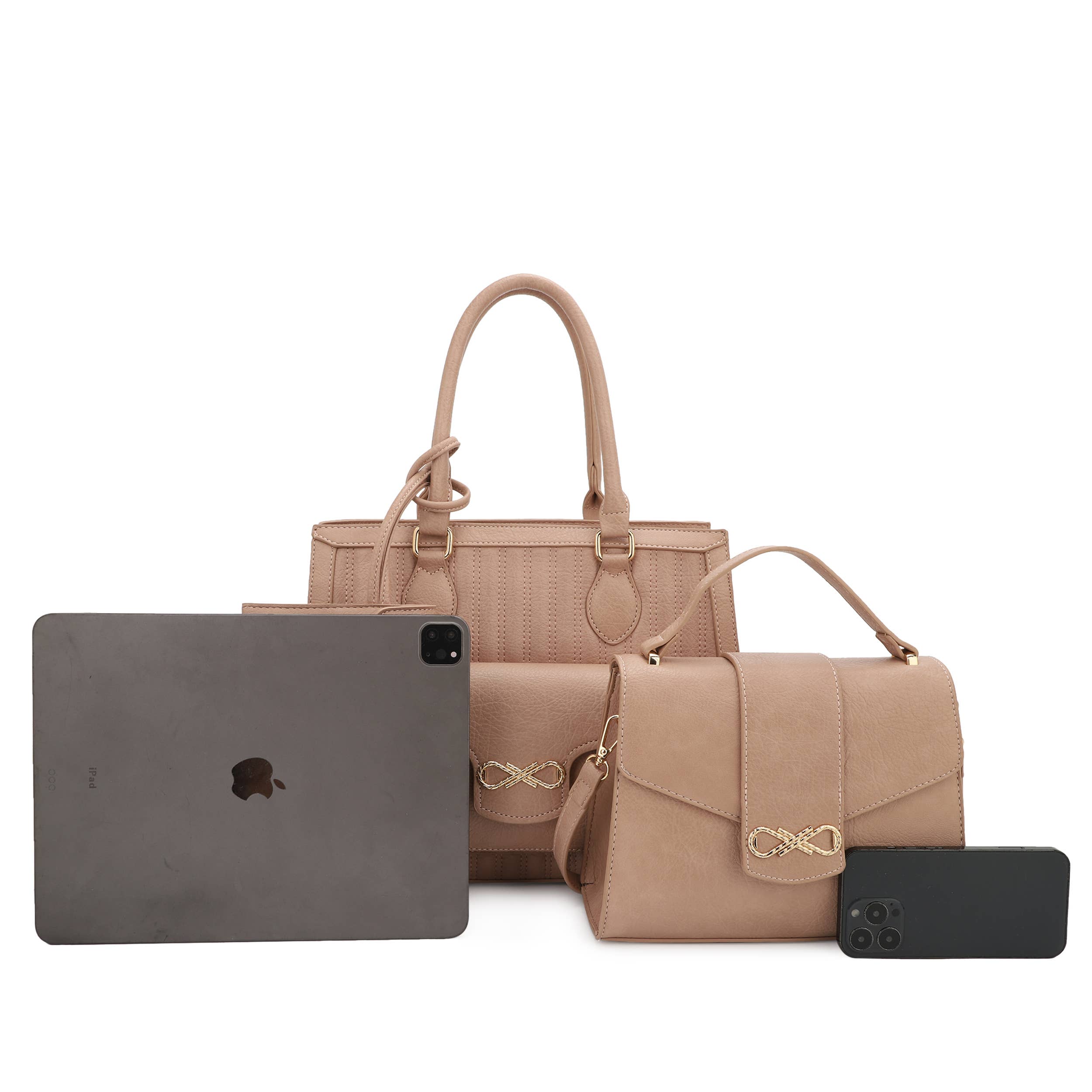 KAYLA+AVA – Engroshandel Skuldertaske – Kvinder – Emersyn 3 i 1 Mor og Mig Taske Sæt1