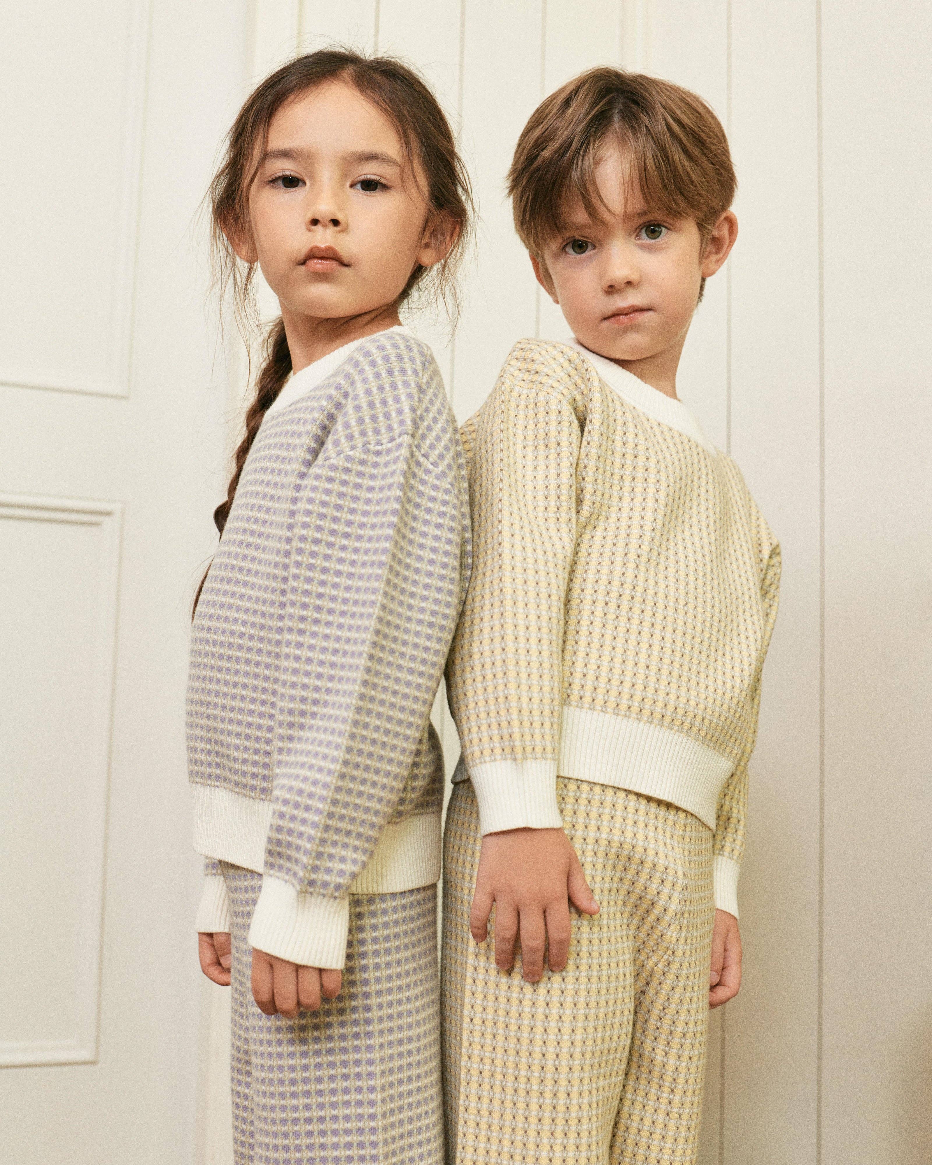 ToTo Heros - Wholesale Top & Pant Set - Kids - Luke Jacquard Knit Top & Pants Set6