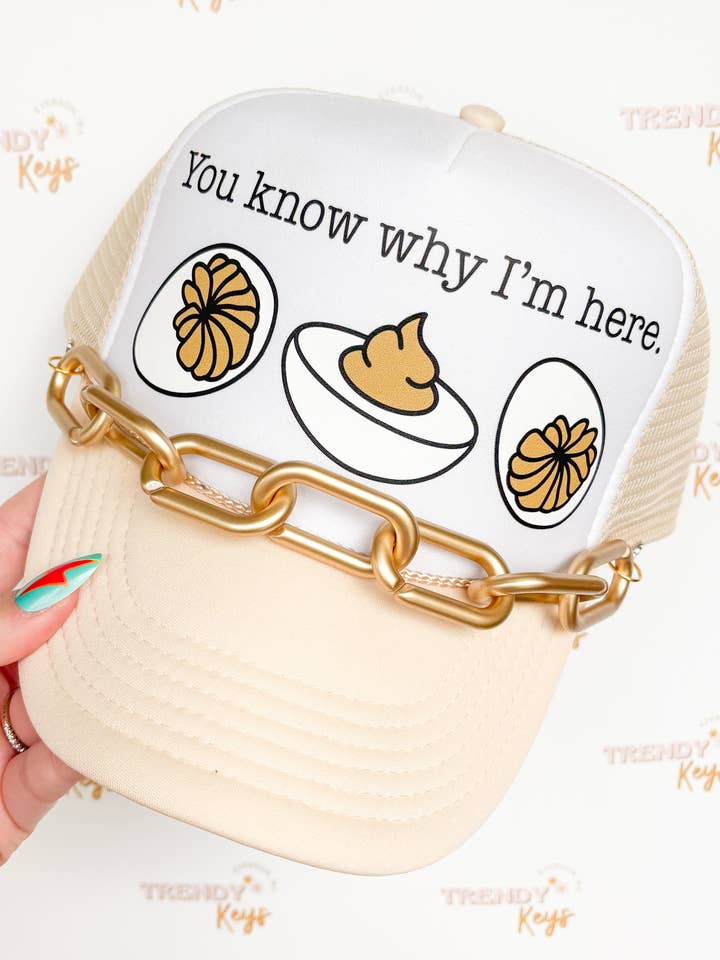 Cappellino da camionista con uova alla diavola per ragazze per la vendita all'ingrosso da parte di TrendyKeys