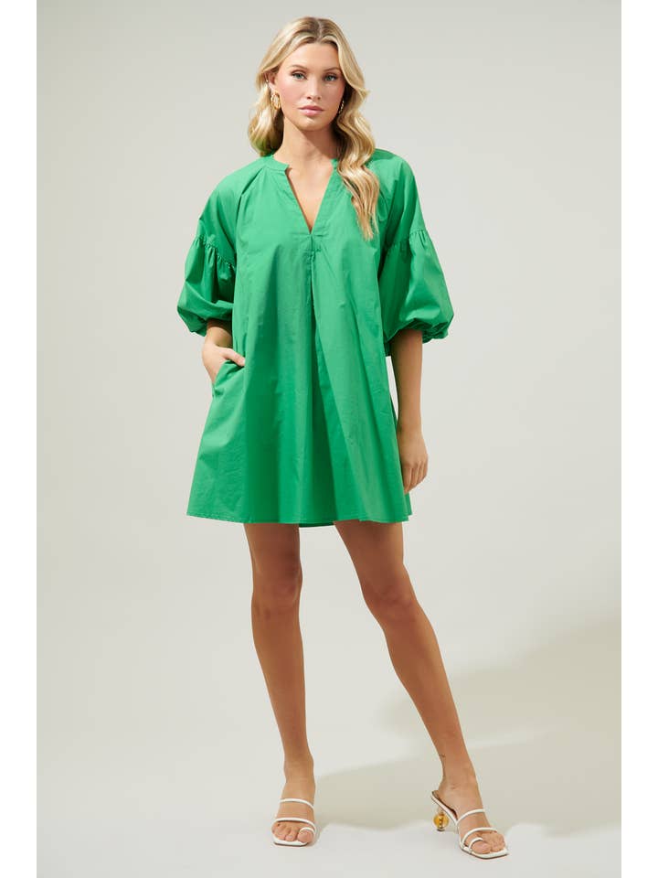 Sugarlips - Vente Robe – femme - Robe droite à manches bouffantes Check Mate4