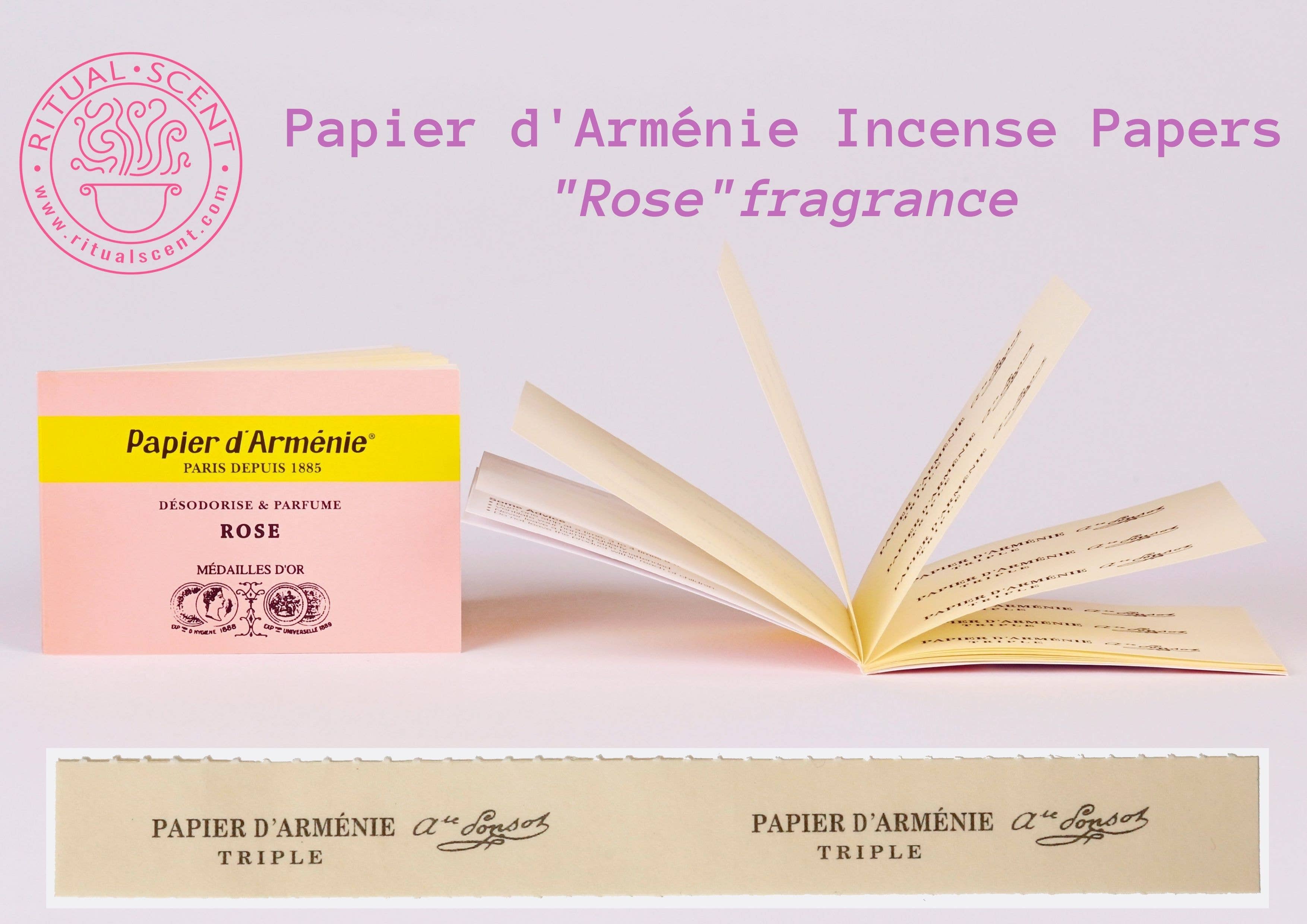 Ritual Scent – Großhandel Räucherwerk – Papier d'Armenie Räucherpapiere „LA ROSE“ von Francis Kurkdjian10