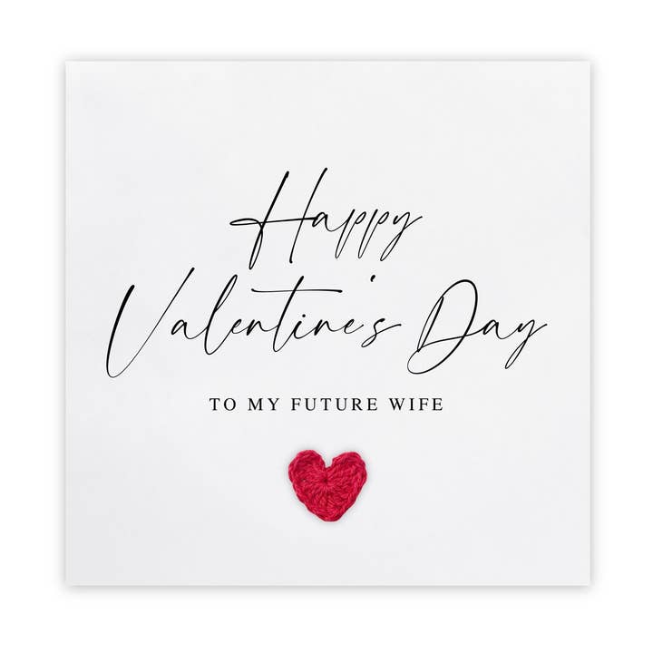 Tarjeta del Día de San Valentín para futura esposa, futura esposa en el Día de San Valentín para venta al por mayor de Fifi's Handcrafted