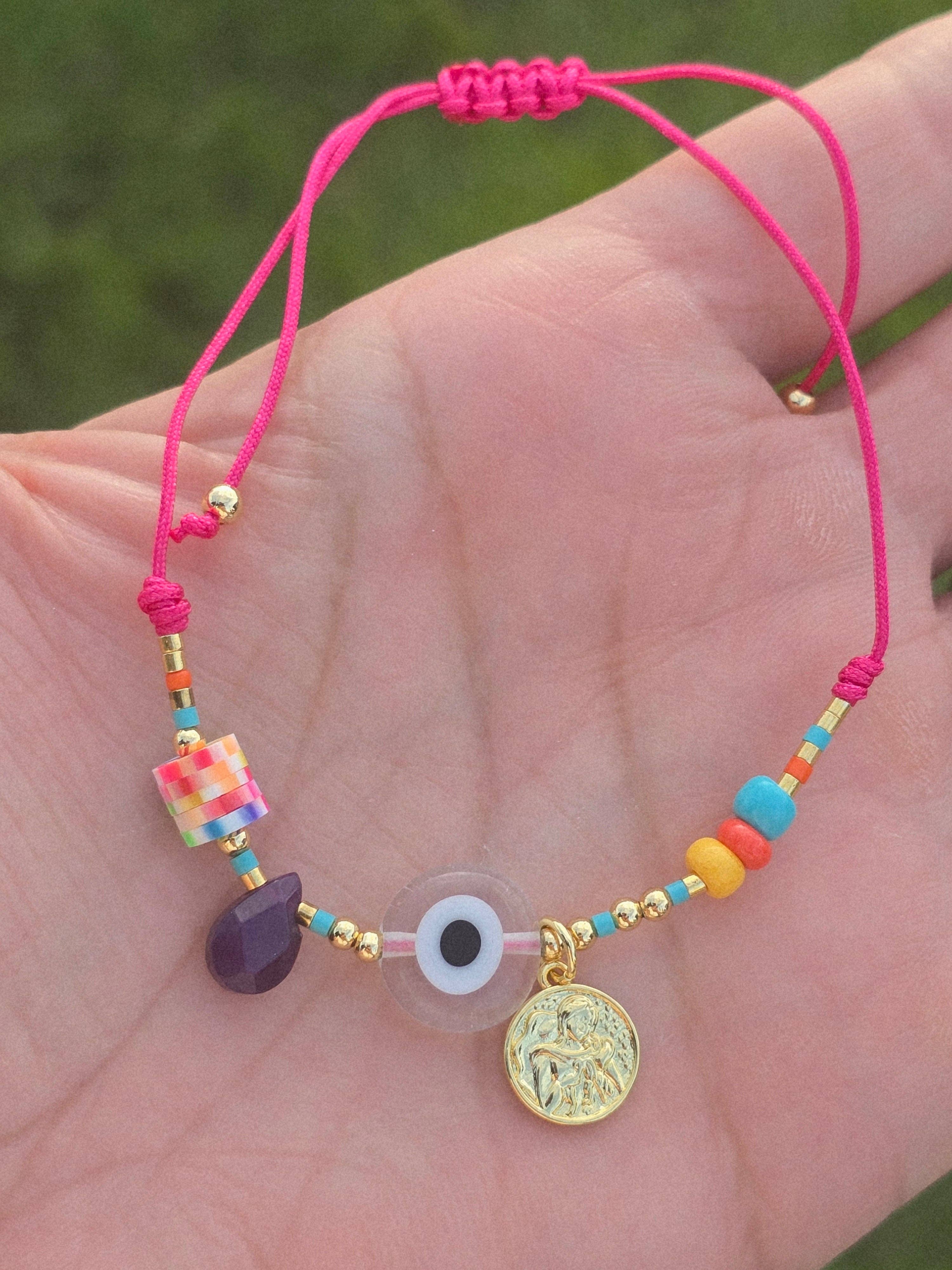 Fui fui jewelry llc - Wholesale Charm/Dangle Bracelet - Hilo Rojo y protección bracelets lucky bracelets colorfully evil eyes purple