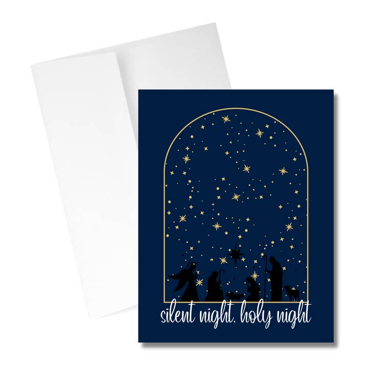 Carte de vœux de Noël - Nativité pour la vente par Western Fancies