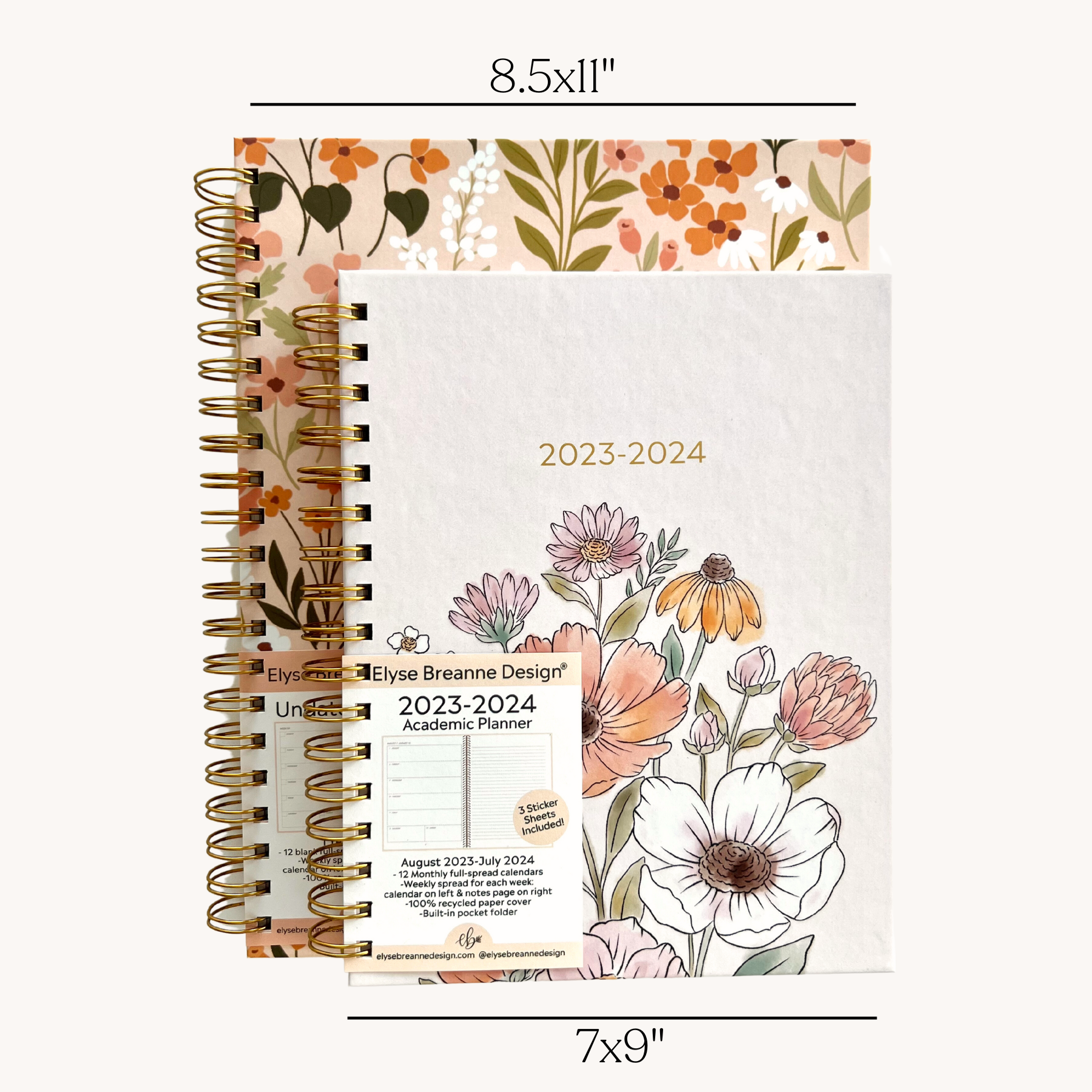 Elyse Breanne Design - Wholesale Planner - Terracotta Floral Undated Planner | Fall & Halloween1