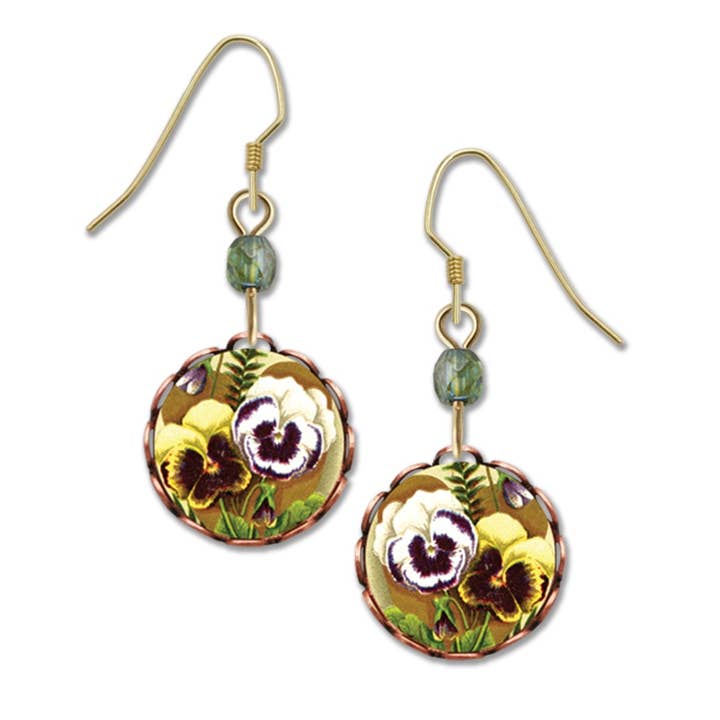 Yellow and White Pansy Flower for wholesale by Left Hand Studios