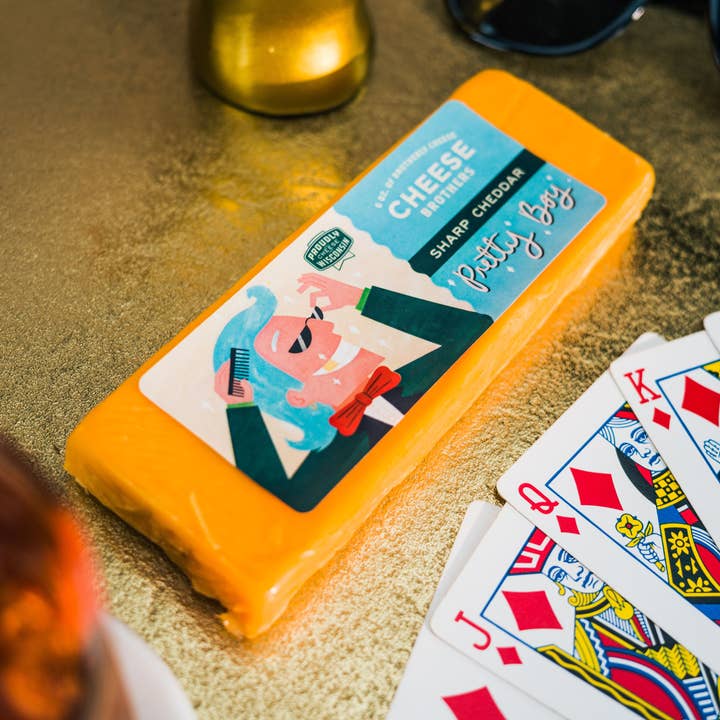 "Pretty Boy" Sharp Cheddar for wholesale by Cheese Brothers