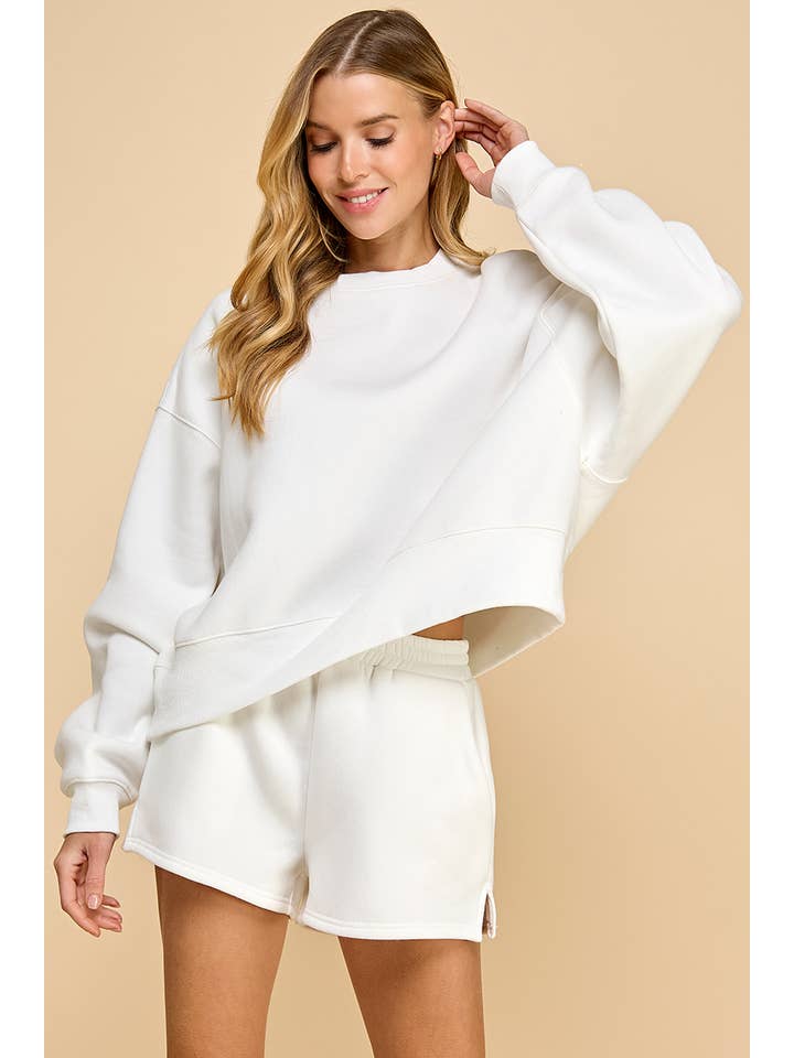 TCEC - Wholesale Sweatshirt - Women's - CT7976-Dropped Shoulder Sweatshirt