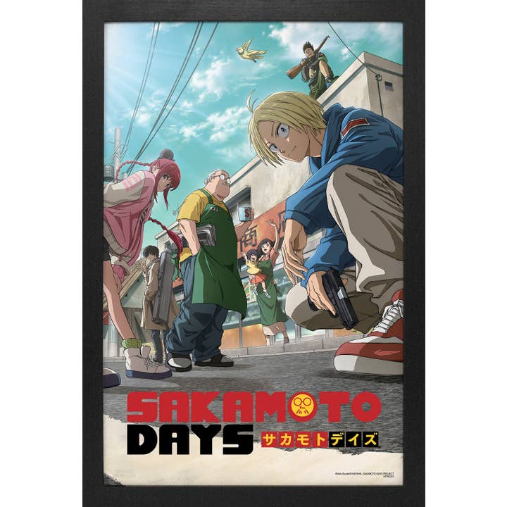 Pyramid America - Wholesale Poster - Sakamoto Days - Season 1 Key Art 11x17 Framed Gel-Coat
