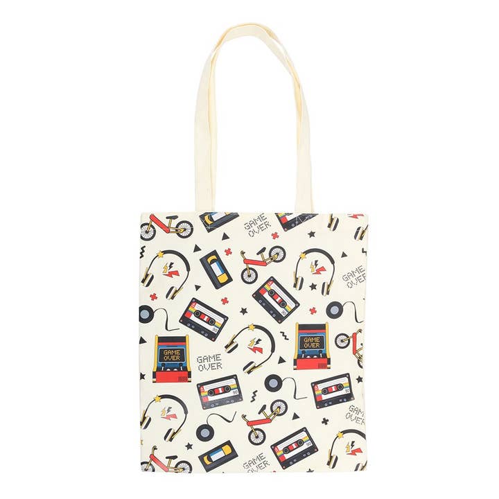 WONDER IMPORTS AUSTRALIA - Wholesale Tote bag – Women's - Retro 80s Print Polycotton Tote Bag1