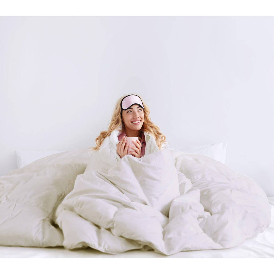 Olliix - Wholesale Down Comforter - Quilted Goose Feather and Down Oversize Comforter, Cream12