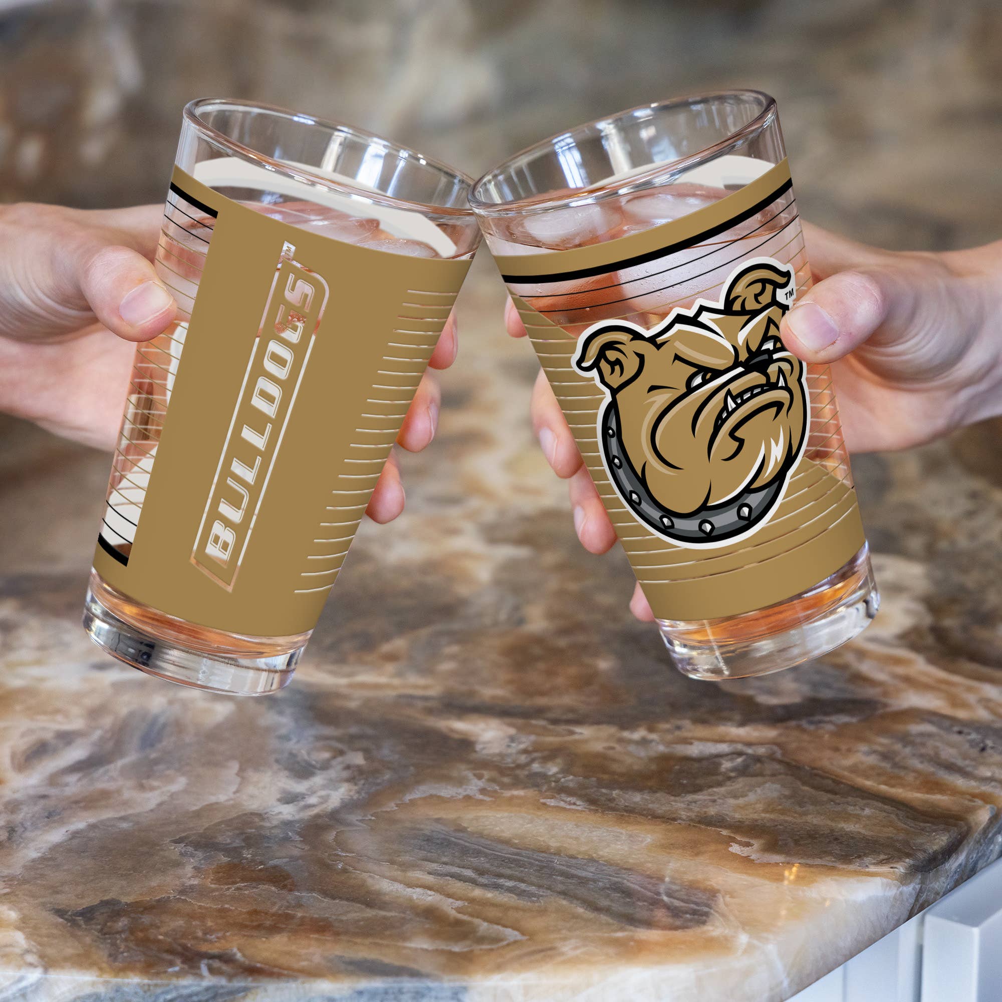 Rico Industries - Wholesale Beer Glass/Mug - NCAA  Bryant Bulldogs  16 oz Pint Glass3