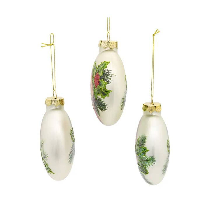 Kurt S. Adler, Inc. - Wholesale Ornament - 100mm Cardinal Holly Berry Ball 3P3