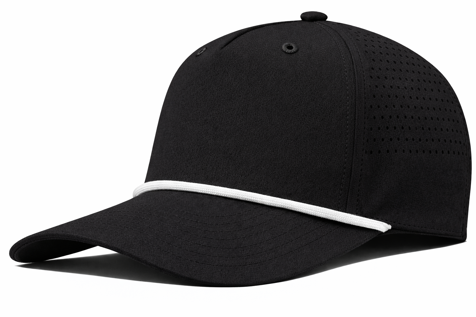 Stitch & Bill Hats - Wholesale Baseball Cap - Unisex - Performance 5 Panel Rope Baseball Cap Air Flow Men Women 6