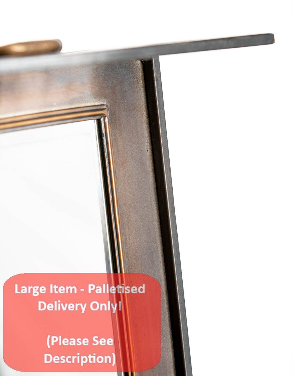 McGowan & Rutherford Ltd - Wholesale Desk Set - Orwell Desk With Concealed Vanity Mirror In Black And Gold1