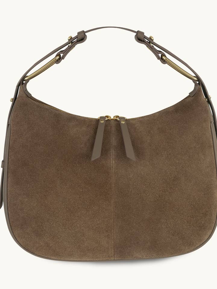 The Charlie Mushroom Suede Bag for wholesale by Apatchy London