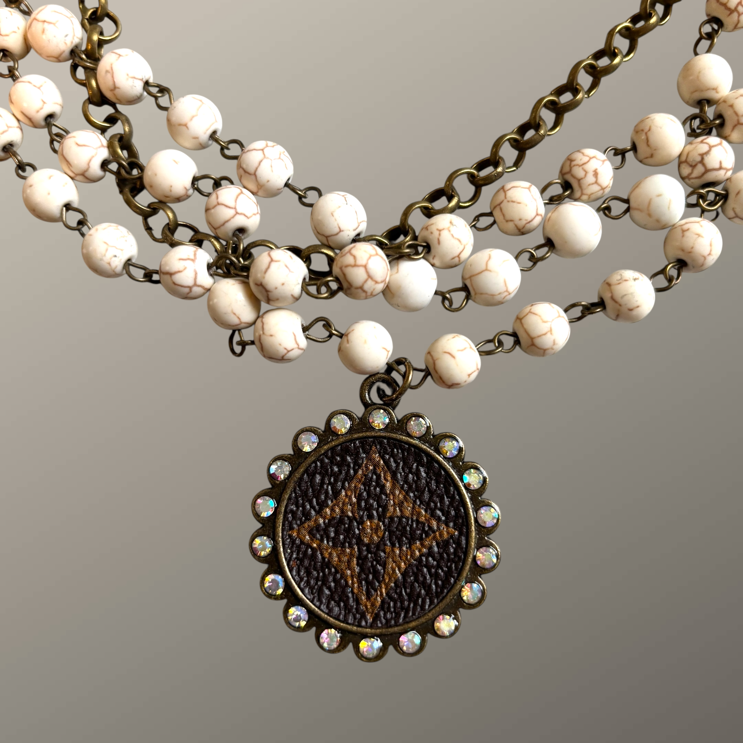 Junk And The Gypsy - Wholesale Pendant/Charm Necklace - White Howlite Turquoise Layered Necklace1