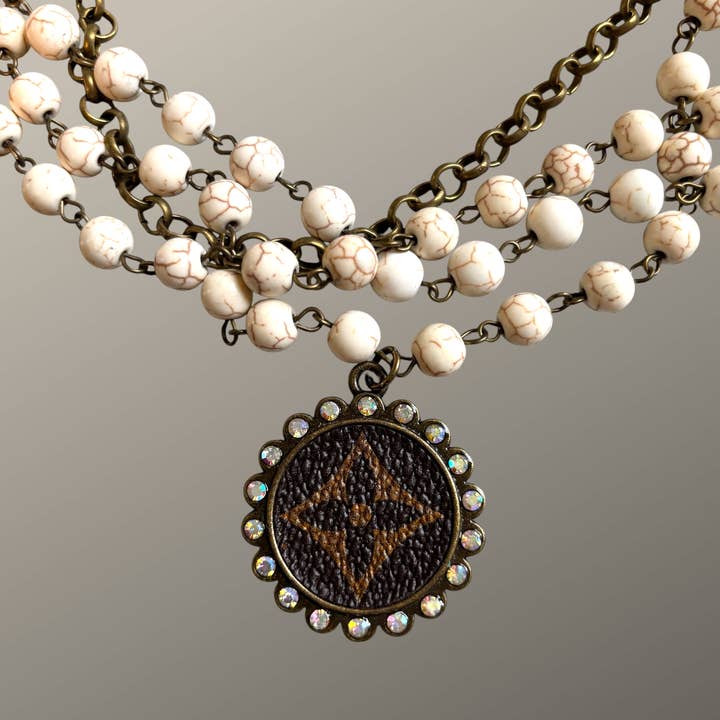 Junk And The Gypsy - Wholesale Pendant/Charm Necklace - White Howlite Turquoise Layered Necklace1