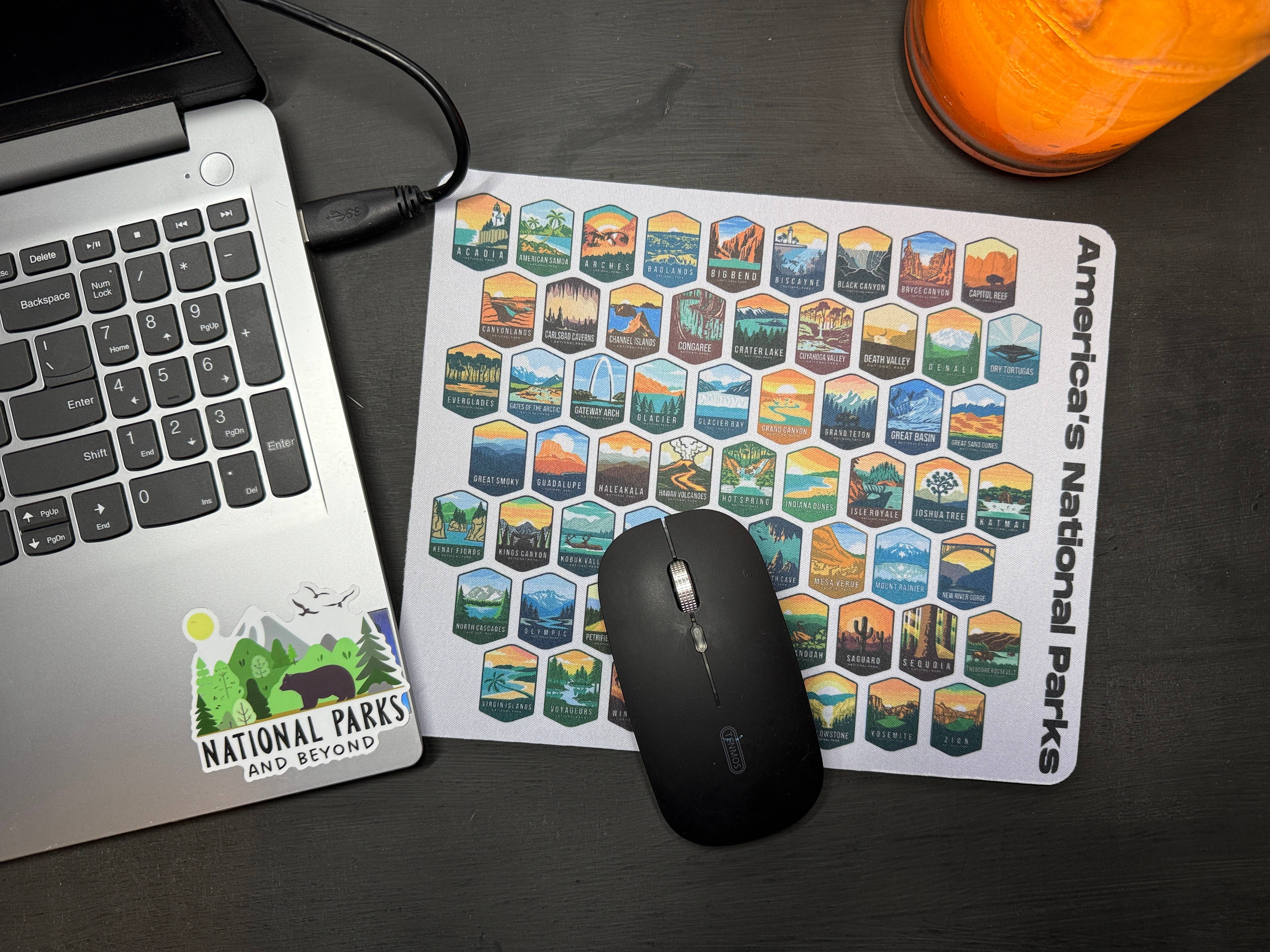 National Parks and Beyond - Wholesale Mousepad/Trackpad - All 63 National Parks Neoprene Mouse Pad9