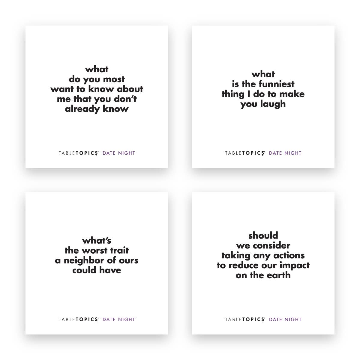 TableTopics - Wholesale Card Game - TABLETOPICS DATE NIGHT - Conversation Starters for Date Nite3