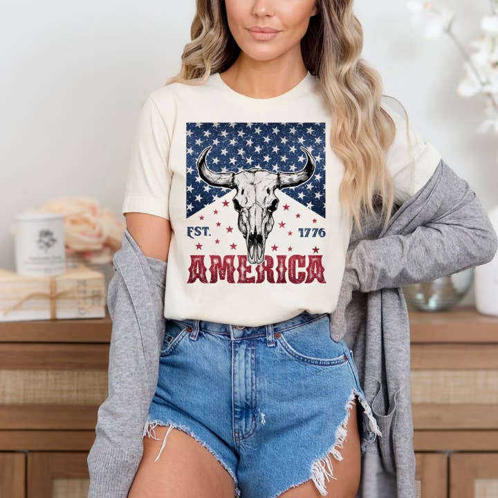 Camisa patriótica estadounidense del 4 de julio para venta al por mayor de Southern Backroad Tees LLC