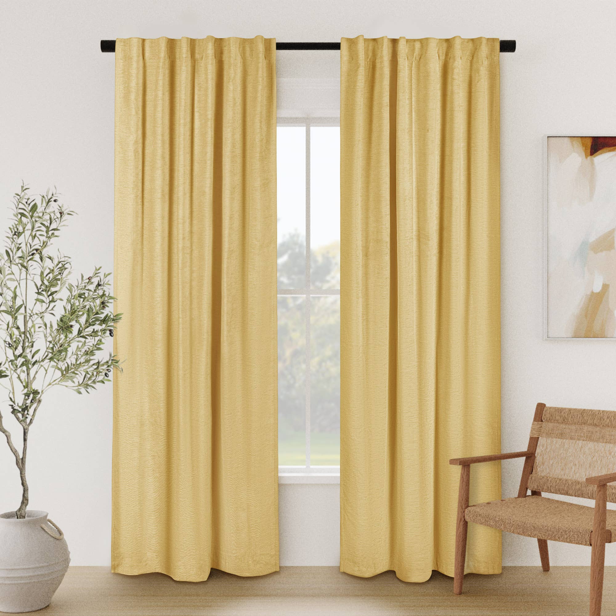 Awesome Home - Wholesale Curtain - Chenille Room Darkening Back Tab Curtain, 1 Panel, 52"x96"14